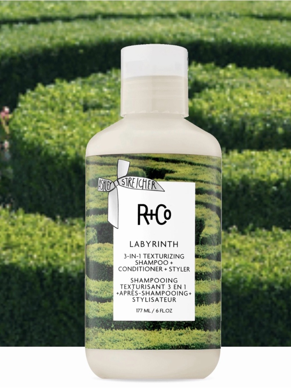 R+Co LABYRINTH
3-IN-1 TEXTURIZING SHAMPOO +
CONDITIONER + STYLER